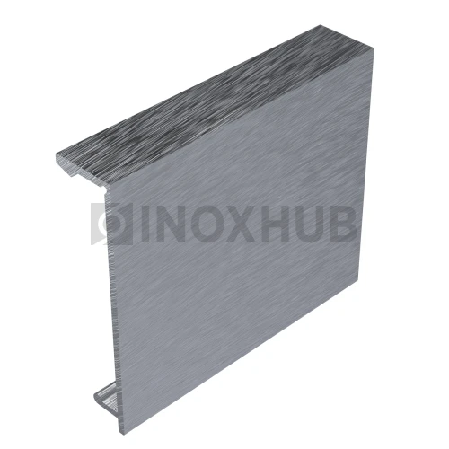 Комплект крышек (44К-3000 Al) профиль 44, L=3000мм (2 шт), не анодированный алюминий