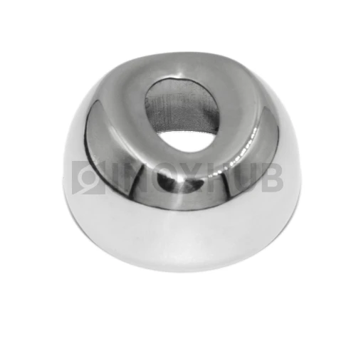 Соединение поручня со стойкой штамп. под 90°, Ø38.1 мм, AISI 316, GRIT 600