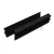 Уплотнитель для П швеллер 22 и П швеллер 24, стекло 10.0 мм, черный