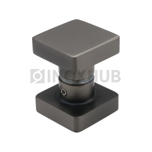 Кноб квадратный (684 GM), стекло 6.0-12.0 мм, антрацит