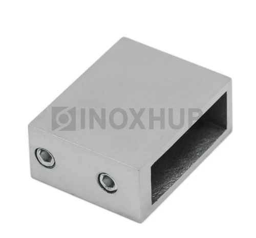 Держатель штанги (343 SSS) к стене, штанга 30×10 мм, нерж. сталь матовая