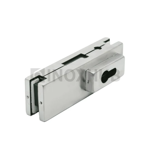 Замок (150С SSS) центральный с прямоугольным ригелем, нерж. сталь матовая