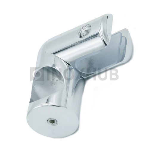 Держатель стекла (914V PC) сквозной с выносом, штанга Ø19 мм, полированный хром