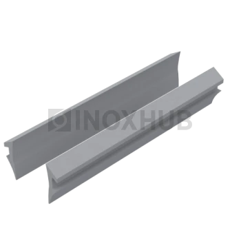 Уплотнитель для П швеллер 22 и П швеллер 24, стекло 10.0 мм, серый