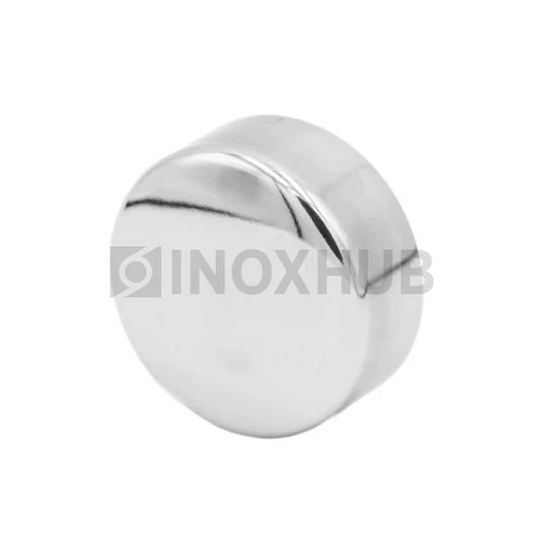 Заглушка внешняя штамп., Ø38.1 мм, AISI 304, GRIT 600