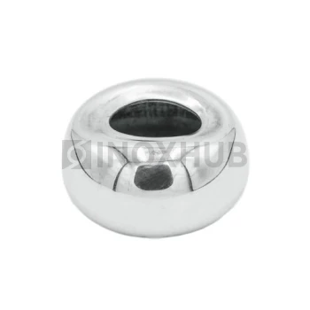 Соединение поручня со стойкой штамп. под 90°, Ø38.1 мм, AISI 201, GRIT 600