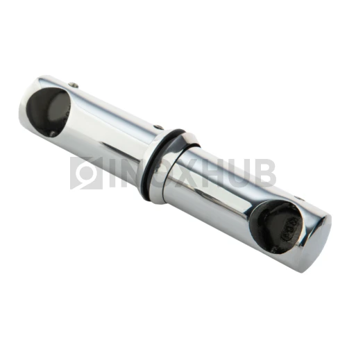 Ручка регулируемая (660 PSS) под трубу Ø19 душевая, торцевой держатель, нерж. сталь полированная