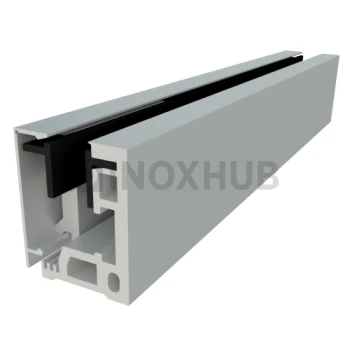 Набор зажимной, профиль 40А (база 40А-3000), L=3000мм, крышки Анодированный алюминий