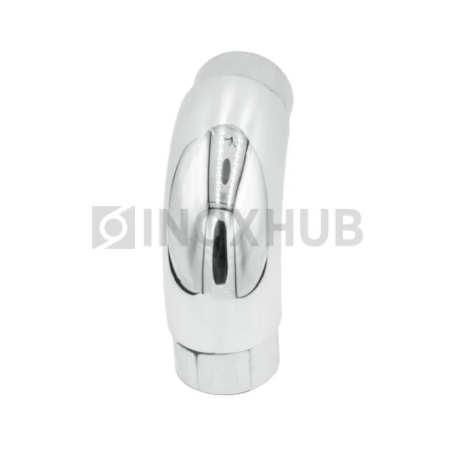 Отвод со вставками, Ø42.4×1.5 мм, AISI 304, GRIT 600