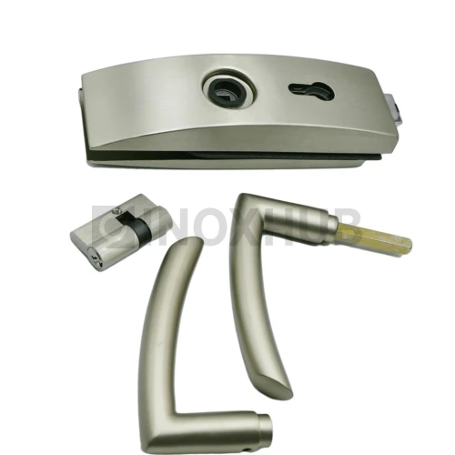 Замок (87-1 SNP) с нажимной ручкой, притвором, Алюминий под SSS