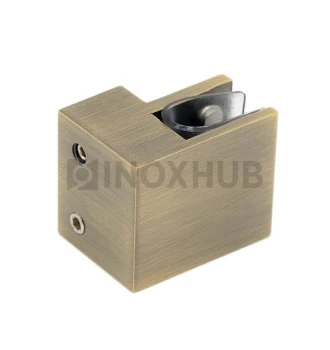 Держатель стекла (347 Bronze) торцевой горизонтальный, для штанги 30×10 мм, под Бронзу