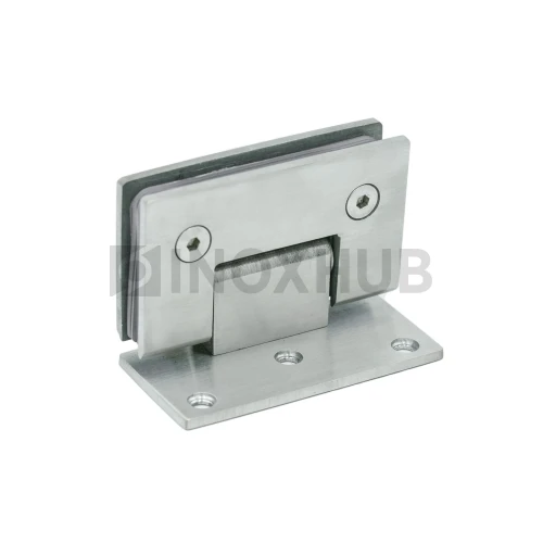 Петля (305 SSS) стена-стекло (без фаски) одностороннее крепление, нерж. сталь матовая