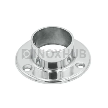 Фланец настенный литой, Ø38.1 мм, AISI 304, GRIT 600