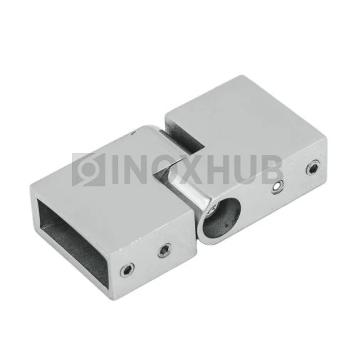 Соединитель штанги (344 PSS) поворотный, штанга 30×10 мм, нерж. сталь полированная