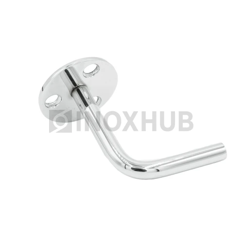 Крепление пристенного поручня без ложемента сварное, AISI 201, GRIT 600