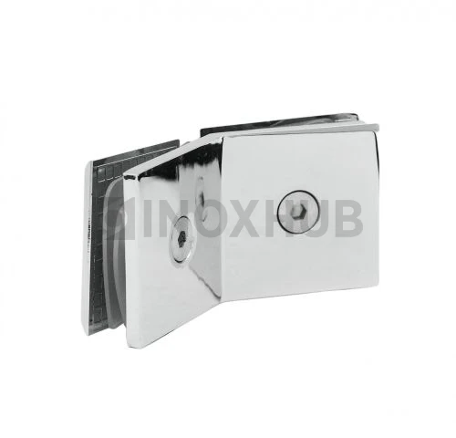 Коннектор (726 PC) стекло-стекло 135°, полированный хром