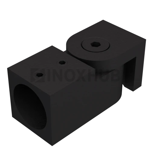 Держатель штанги (908 BLC) поворотный, штанга Ø19 мм, Черный мат