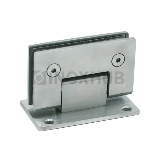 Петля (301 SSS) стена-стекло (без фаски) двустороннее крепление, нерж. сталь матовая