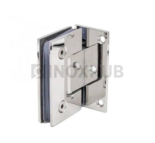 Петля (305 PSS) стена-стекло (без фаски) одностороннее крепление, нерж. сталь полированная