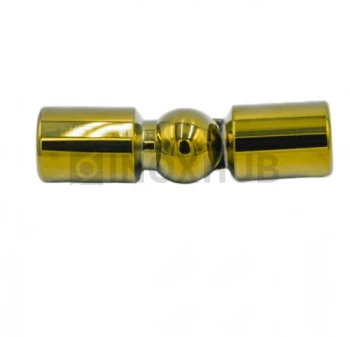 Соединитель штанги (915 Gold) произвольный угол, штанга Ø19 мм, под Золото