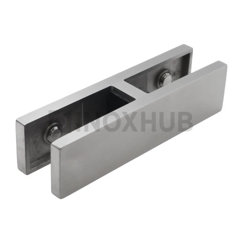 Стеклодержатель под 180º, стекло 10.0-12.0 мм, AISI 304, GRIT 320