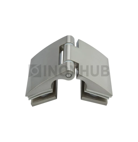 Петля (512 SC) стекло-стекло, открывание наружу, матовый хром