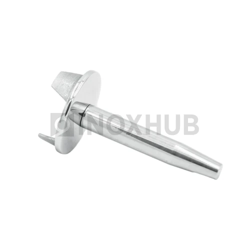 Наконечник штырь сварной облегченный, Ø42.4 мм, AISI 304, GRIT 600