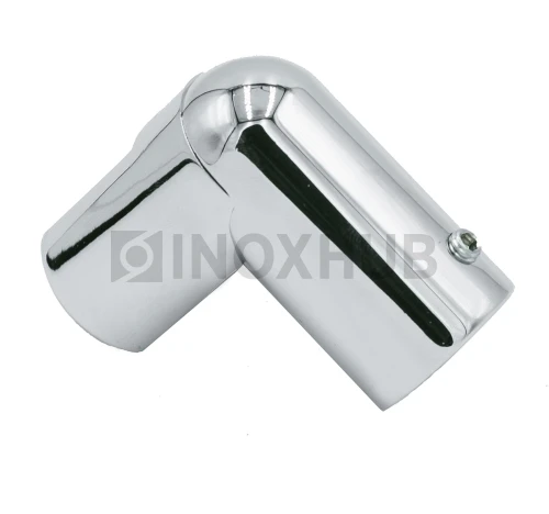 Держатель стекла (914АV PC) торцевой с выносом, штанга Ø19 мм, полированный хром