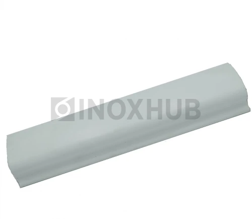 Пластиковый поручень, фигурный, цвет Белый, 38.0×64.0×4000 мм