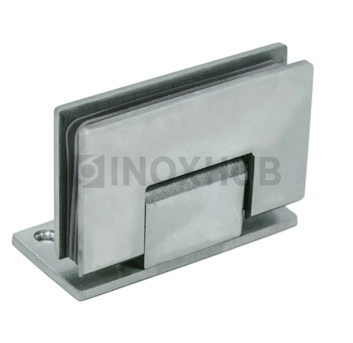 Петля (305 SSS) стена-стекло (без фаски) одностороннее крепление, нерж. сталь матовая