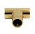 Соединитель-тройник (902 Gold)  штанги Ø19 мм, под Золото