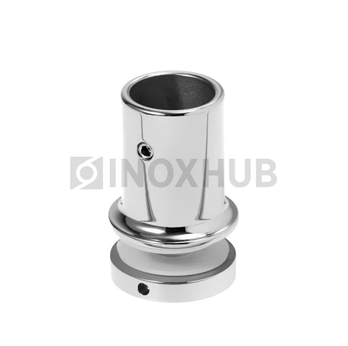 Держатель стекла (906 PC), через отверстие, штанга Ø19 мм, полированный хром