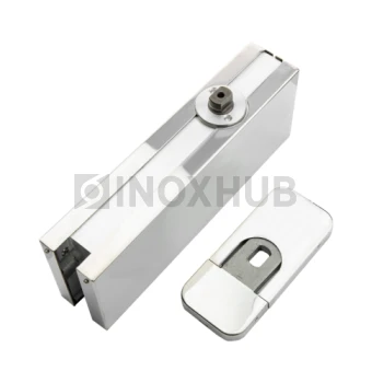 Доводчик-Петля (85 PSS) фиксация 90°, дверь 850-1000 мм до 80 кг, нерж. сталь полированная