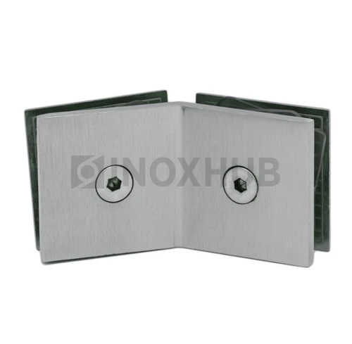 Коннектор (726 SC) стекло-стекло 135°, матовый хром