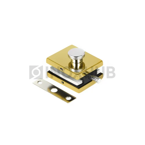 Защелка (032 Gold) с ответной частью на стену, под Золото