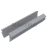 Уплотнитель для П швеллер 22 и П швеллер 24, стекло 8.0 мм, серый