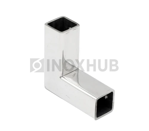 Держатель штанги (D309 PSS) 90°, штанга 15×15 мм, нерж. сталь полированная