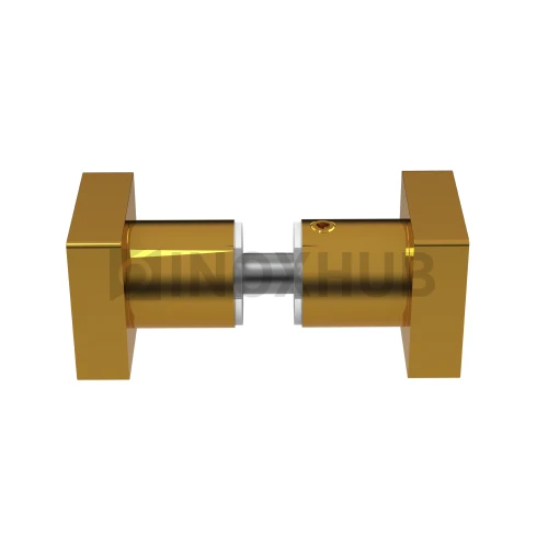 Кноб квадратный (684 Gold), стекло 6.0-12.0 мм, под Золото