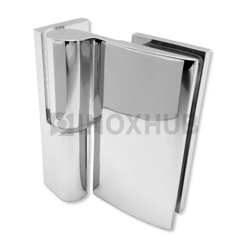 Петля (208L PBrass) с лифтом стена-стекло 90° левая, латунь, полированный хром