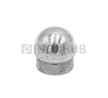 Заглушка сферическая со вставкой, Ø16.0 мм, AISI 304, GRIT 600
