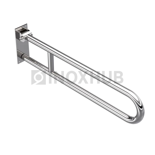 Поручень двойной откидной, Ø32 мм, AISI 304, GRIT 600