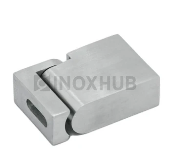 Держатель штанги (341 SSS) поворотный к стене, штанга 30×10 мм, нерж. сталь матовая