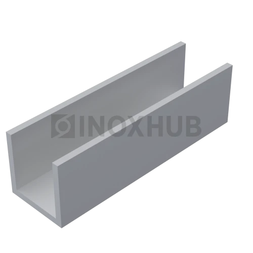 П швеллер 15 AL, 15×15×15×1.5 мм, кратно 3 м, Анодированный алюминий