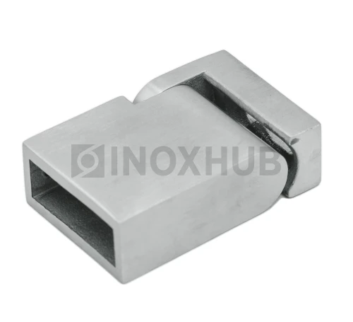 Держатель штанги (341 SSS) поворотный к стене, штанга 30×10 мм, нерж. сталь матовая