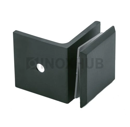 Коннектор L-обр. (722 BLC) стекло-стена, Черный мат