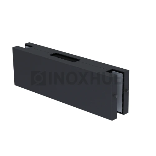 Ответная часть (150K BLC) на стекло для замка центрального, Черный мат