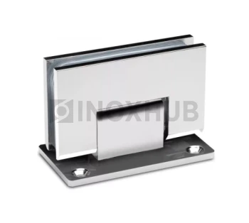 Петля (301 PSS) стена-стекло (без фаски) двустороннее крепление, нерж. сталь полированная