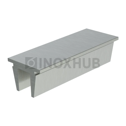 Заглушка (764 al) для профиля 763 756, L=1000 мм, шлифованный алюминий