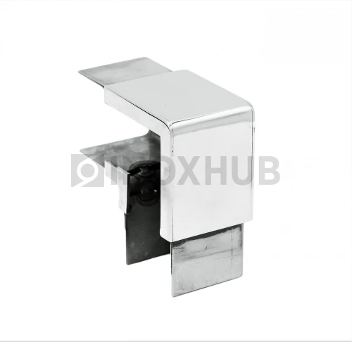 Отвод для поручня с пазом, 40.0×40.0 мм, AISI 304, GRIT 600