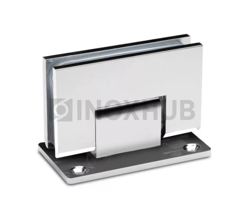 Петля (301 PSS) стена-стекло (без фаски) двустороннее крепление, нерж. сталь полированная